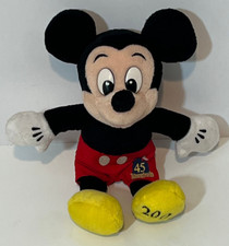 Vintage 2000 Disneyland 45 Years Of Magic Mickey Mouse Bean Bag Stuffed Plush