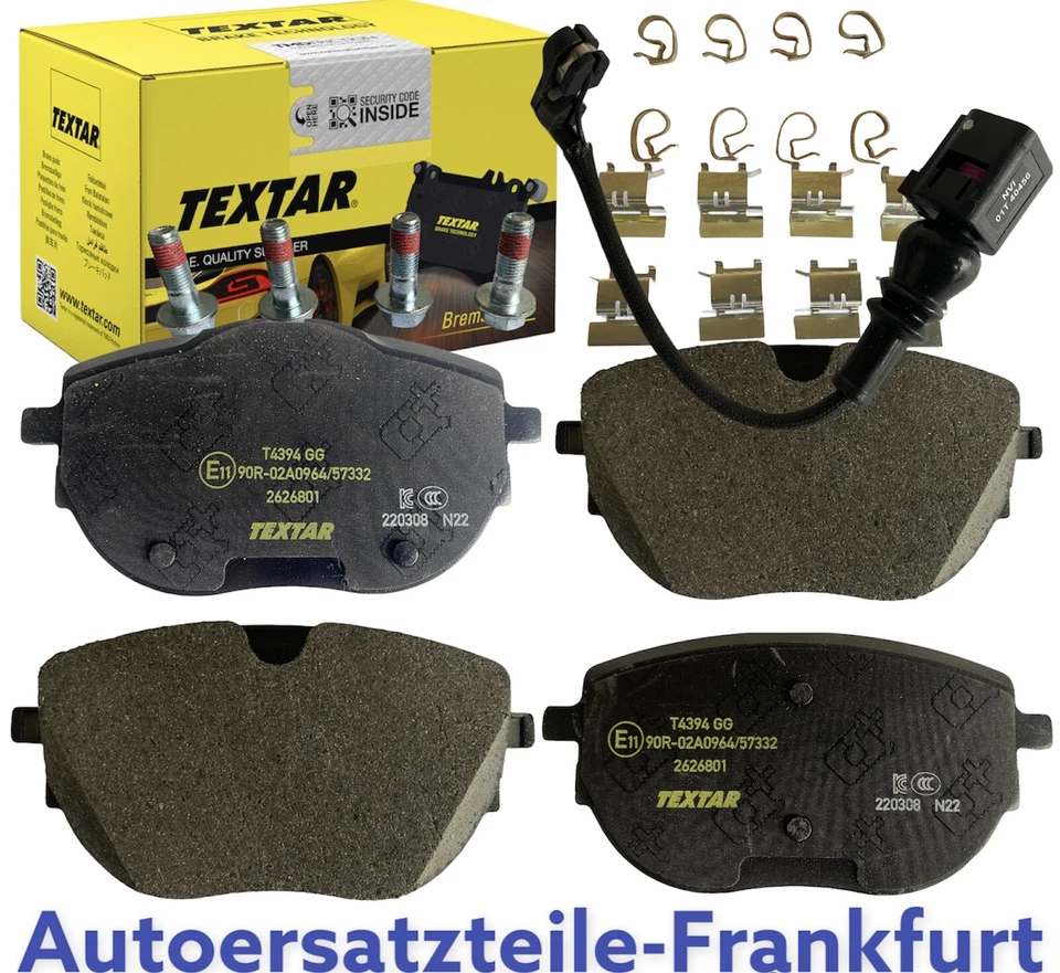 TEXTAR Bremsbeläge VORNE VW TRANSPORTER T6 VI MULTIVAN CALIFORNIA Camper CARAVEL - Bild 2 von 4