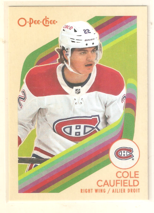 Cole Caufield 2023-24 O-Pee-Chee Retro Parallel #14 Canadiens