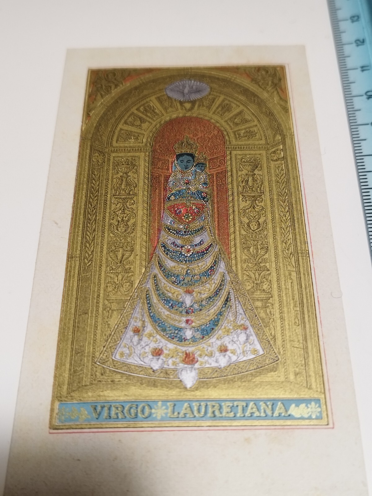 Madonna di Loreto anno 1912 perfetta Immagine Sacra