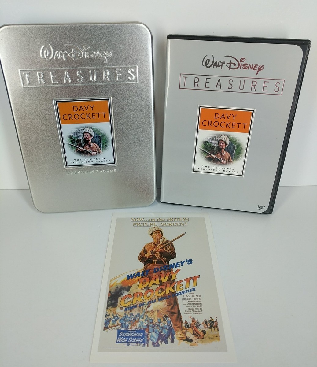Walt Disney Treasures~DAVY CROCKETT~Complete TV Series DVDs w/ Tin