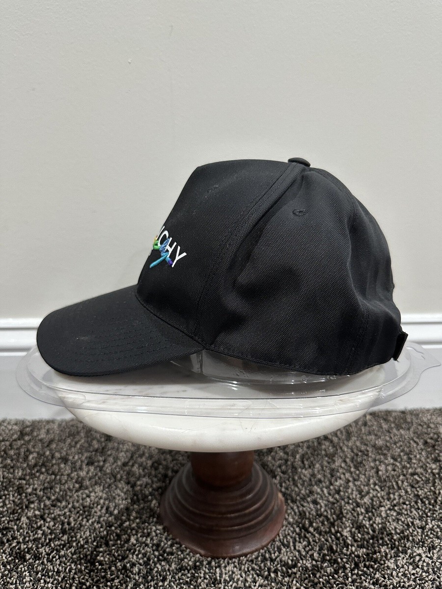 Givenchy Paris Black / Rainbow Logo Baseball Hat | eBay
