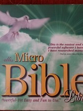 Ellis Micro 9 Bible Versions Library 1000 Christian ClipArt / Maps Games  More