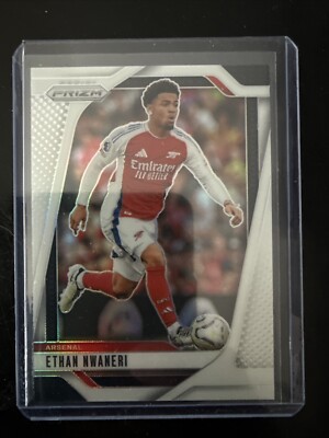 2024-25 Panini Prizm Premier League Soccer Ethan Nwaneri White Prizm 26/35