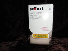 NEW by SCUNCI, FOAM ROLLERS WAVY CURLS, JUMBO 8 PIECES MICROBAN 18505-Y