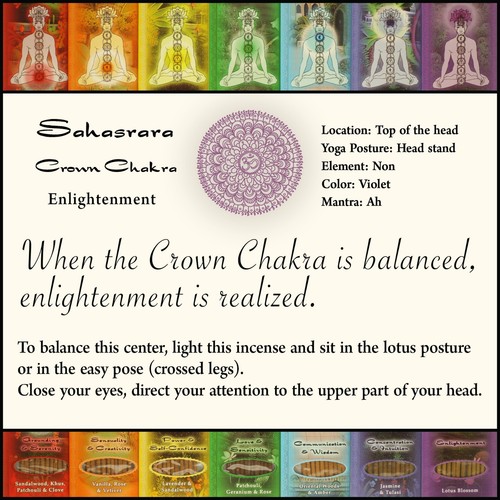 Incense Sticks Crown Chakra Sahasrara - Enlightenment - Picture 6 of 8
