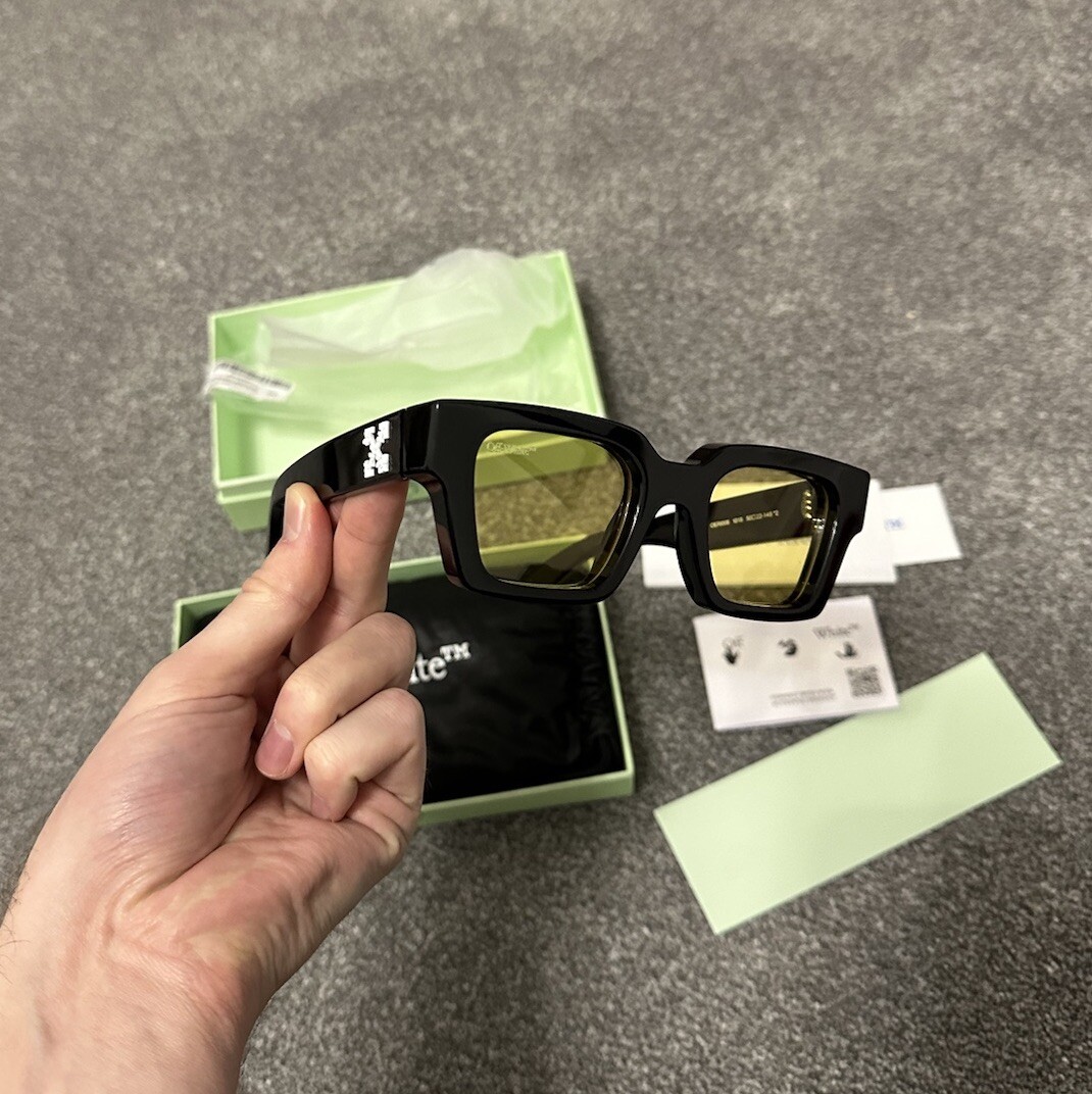 Off White Virgil Abloh Sunglasses Yellow Black