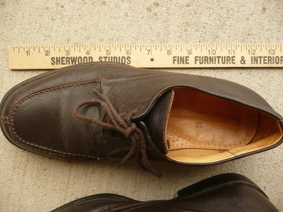SANDRO MOSCOLONI Brown Size 10.5 Vineyard 3060 Split Toe Leather Shoes Brazil Sandro Moscoloni Brown Pebble Leather Split Toe Oxford  main image 2