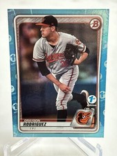 2020 Bowman Draft 1st Edition - Grayson Rodriguez #BD-191 Sky Blue Foil (RC)