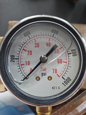 Jauge de pression MPG-2P-1000 Psi 1/4'' NPT montage arrière - 