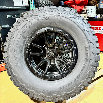 4 17x9 Fuel D679 Rebel Black Wheels 35
