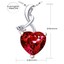 thumbnail 5 - 4.03Ct Ruby Gemstone Heart Cut Pendant 925 Sterling Silver Necklace w/ 18" Chain