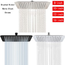 Luxury Rain Shower Head Stainless Steel Rainfall Showerhead Sprayer Ultra Thin