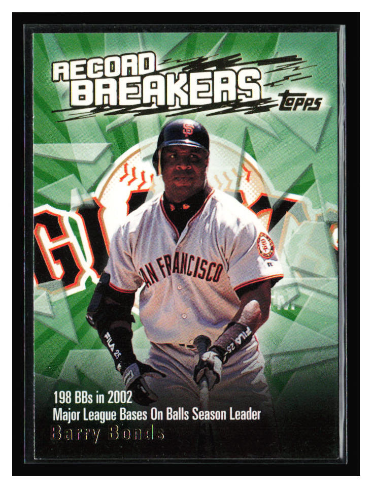 2003 Topps Record Breakers #RB-BB Barry Bonds | eBay