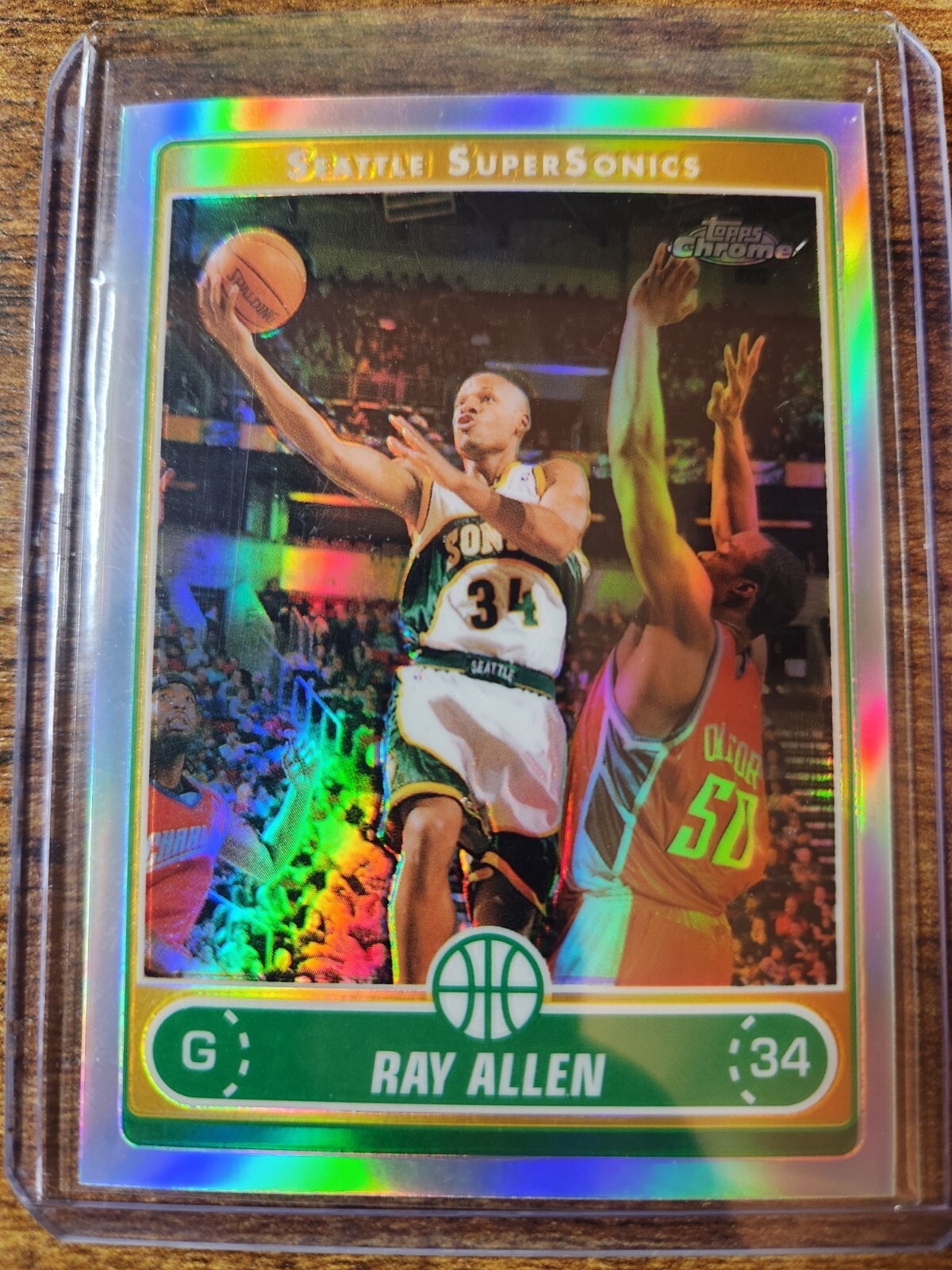 2006-07 Topps Chrome Ray Allen Refractor #26 Seattle Supersonics HOF