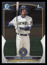 2023 Bowman #BCP-21 Daniel Guilarte Milwaukee Brewers Chrome Prospects