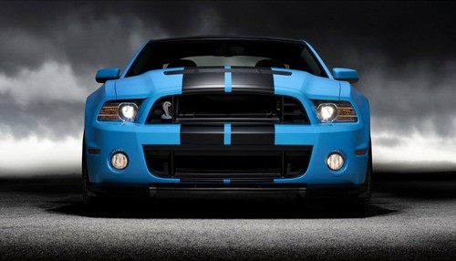 10" BLACK CARBON FIBER VINYL RALLY STRIPES RACING STRIPE For FORD MUSTANG COBRA - Picture 2 of 4