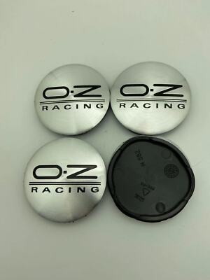 4 pcs 55 mm suitable for OZ Racing M582 Silver Black Alloy Wheel Center Rim Caps