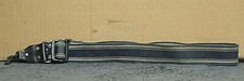 1980's Navy Blue with Gray Stripes Nylon Hippie Camera Strap A2881