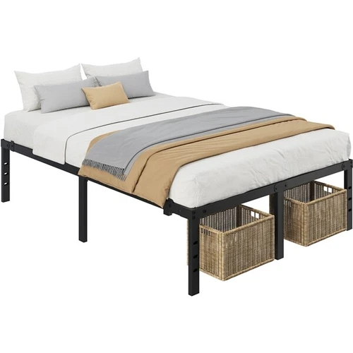 Metal Bed Frame with Heavy Duty Steel Slat Support Non-slip 36/41/46 USED