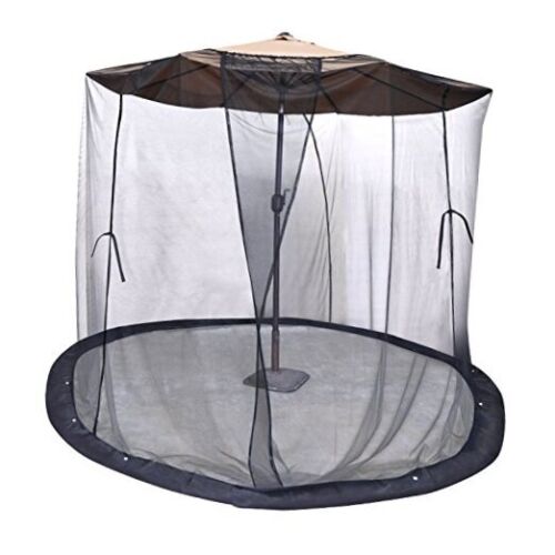 Insect Net Mosquito Net Black Bug for 9' or 10' Patio Umbrella Set Screen