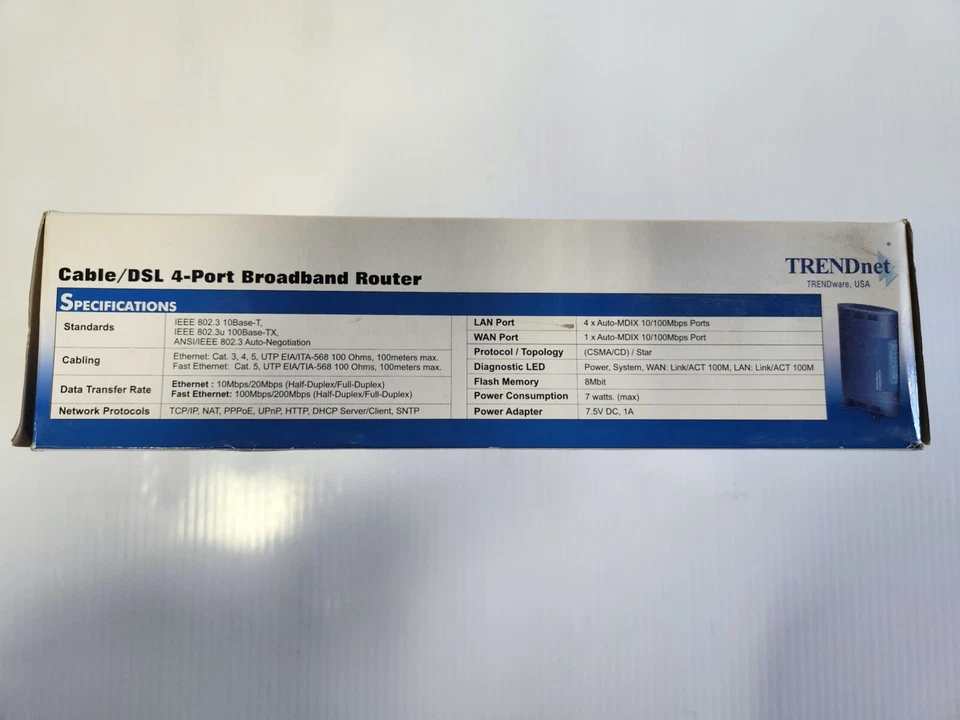 TRENDnet 4-Port Broadband Wired Router TW100-S4W1CA - Image 3 of 4