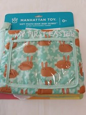 Manhattan Toy "My First Easter" Soft Photo Book Baby Bunny, Holds 5 Photos BNWT 