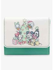 Disney Baby Sensational Six Christmas Mini Flap Wallet Loungefly Mickey New