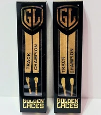 Shoelaces Golden Laces Cross Country Track Champion Gold 45” Running Lot 2 Pairs