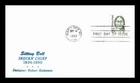 SITTING BULL INDIAN CHIEF 1989   SCARCE C.E. REID CACHET FDC UNADDR