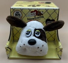 Pound Puppies Newborn Brown  White Puppy With Short Ears 7"L Mini Plush 2021