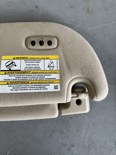 15 16 17 Ford Expedition Front Left Right Sunvisor Sun Visor Set Beige 1385 OEM - Picture 6 of 11