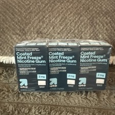 3pk - Up Up - Nicotine Gum - 2mg - 20ct each - Mint Freeze - Exp 04/2026