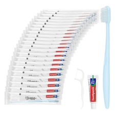 LLHQAMT Disposable Toothbrushes with Toothpaste, Travel Toothbrush Kit, Indiv...