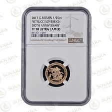 2017 Gold Proof Half Sovereign PF70 Ultra Cameo – 200th Anniversary Issue