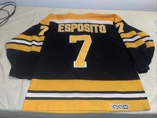 Phil Esposito Boston Bruins Jersey Mens Xl Ccm Mic Vintage Clean 1967-1973 Sewn