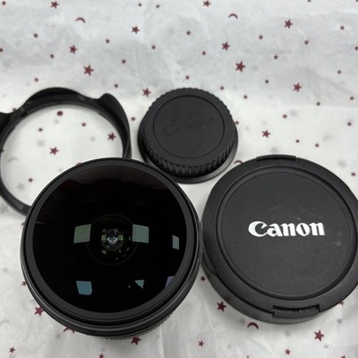 Canon EF 8-15mm F4 L USM Fisheye Lens for EOS DSLR F&R Lens Cap