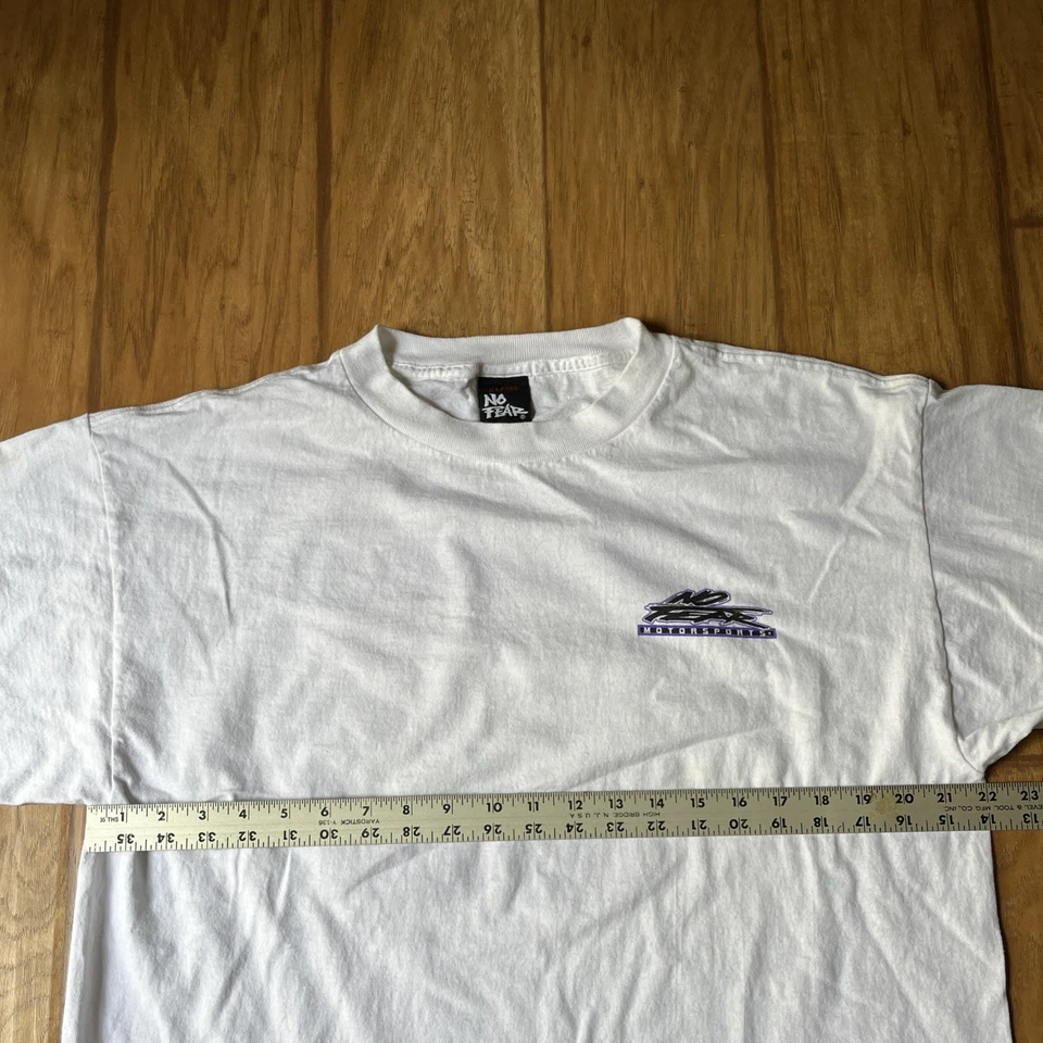 Camiseta De Colección Años 90 No Fear Años 90 Hecha en EE. UU. Talla XL NASCAR Motocross Surf Skate Foto 4 de 4