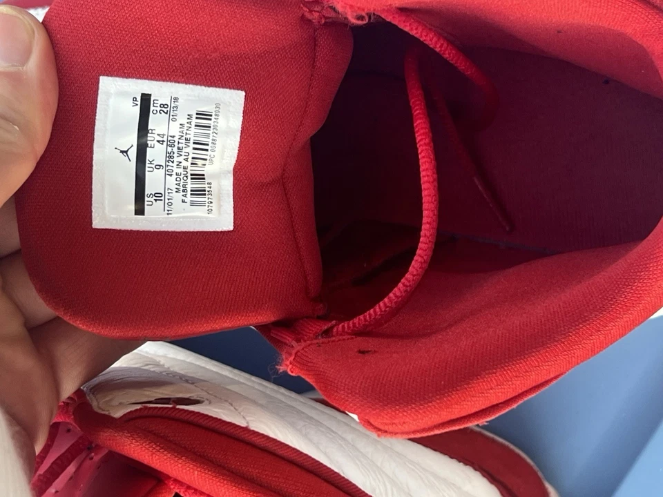 Talla 10 - Jordan Pro Fuerte Rojo Universitario Hombre’s Zapatos Tenis Atléticos 407285-604 Foto 3 de 4