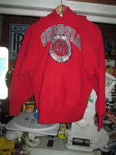 1980s Vintage UGA Georgia Bulldogs Champion Reverse Weave Hoodie jacket S/M USA