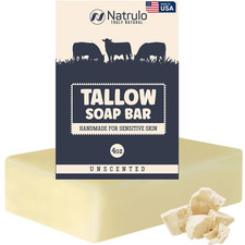 Beef Tallow Soap Bar Grass Fed Tallow Soap, Bar Soap for Dry, Itchy Skin