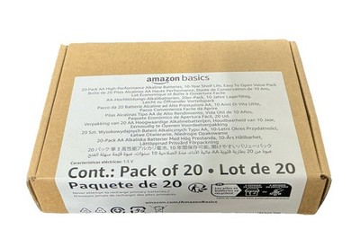 AmazonBasics LR6G0720FFPABUS 1.5V AA Batteries - 20 Pack