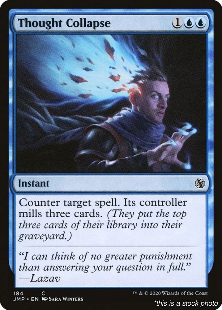 Thought Collapse Common 184 JMP Jumpstart Near Mint NM Magic