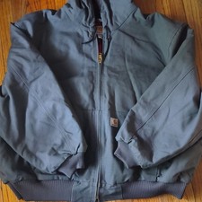 Carhartt Mens 4XL Gray Hooded Lined Full Zip ...
