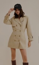 Mare Mare Long Sleeve V-Neck Trench Dress Size M