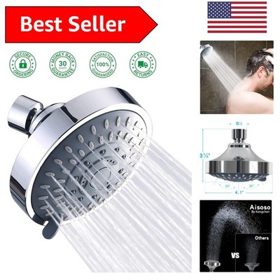 Ultimate Spa Experience: High Pressure Showerhead with 5 Adjustable Settings