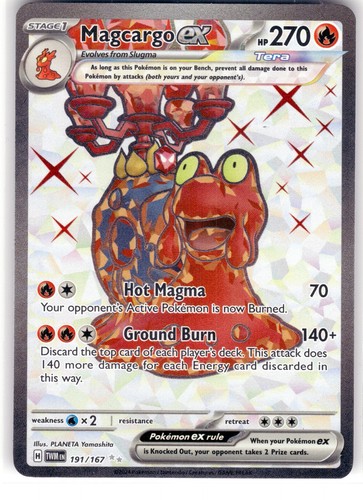 Magcargo ex 191/167 Twilight Masquerade Ultra Rare NM Pokemon TCG
