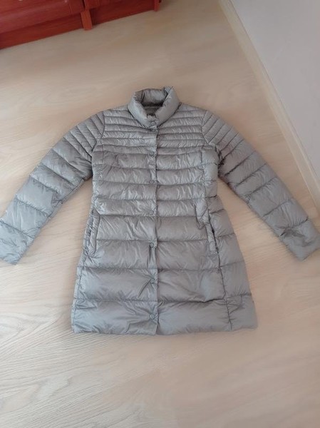 Women Cinelli Long Down Jacket Grey M