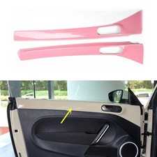 For Volkswagen Vw Beetle 2013-2019 Abs Pink Accessory Interior Door Stickers