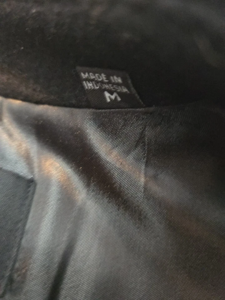 ANDREW MARC NEW YORK Men's Black Wool Blend 3/4 Trench Overcoat Medium 36" Long - Image 3 of 4